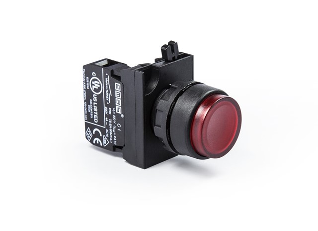 CP Series Plastic 1NO Spring Extended Red 22 mm Control Unit