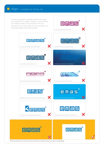 Logo – examples of incorrect use
