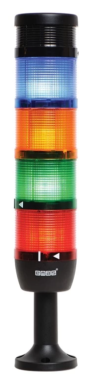 IK Series Five Level 24V AC/DC With Buzzer 110mm Plastic Tube and Base LED Tower 70mm