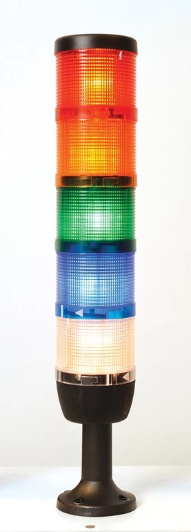 IK Serisi Beş Katlı 24V AC/DC 110mm Plastik Boru ve Ayaklı LED Kolon 70mm
