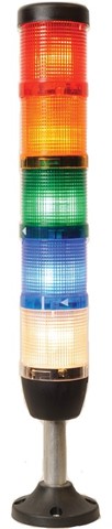 IK Serisi Beş Katlı 24V AC/DC 100mm Borulu Plastik Ayaklı LED Kolon 50mm