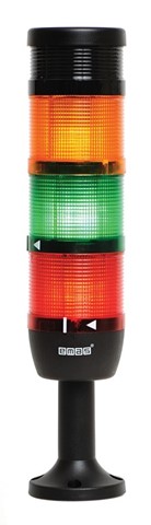 IK Series Four Level 24V AC/DC With Buzzer 110mm Plastic Tube and Base LED Tower 70mm