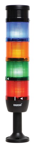 IK Series Five Level 220V AC With Buzzer 110mm Plastic Tube and Base LED Tower 70mm