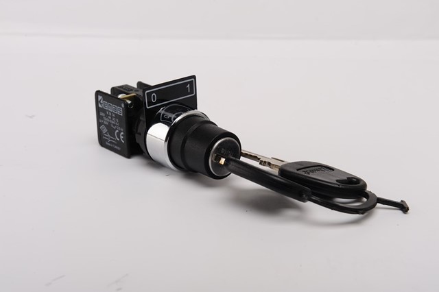 KB Series Plastic 1NO+1NC (0-I) 90° Key Operated Stay Put Key Removal at 0 position 22 mm Control Unit