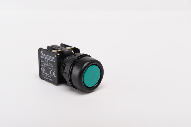 KB Series Plastic 1NO+1NC Spring Etange Green 22 mm Control Unit