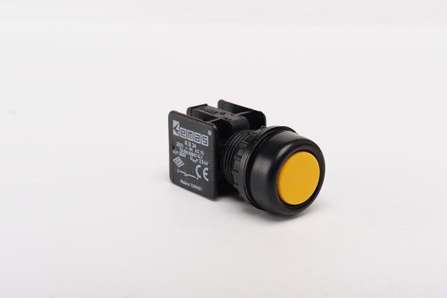 KB Series Plastic 1NO Spring Etange Yellow 22 mm Control Unit