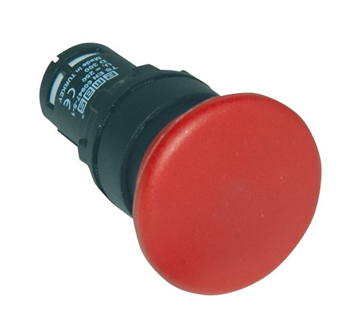 MB Series Plastic 1NC Spring 40 mm Mushroom Red 22 mm Control Unit