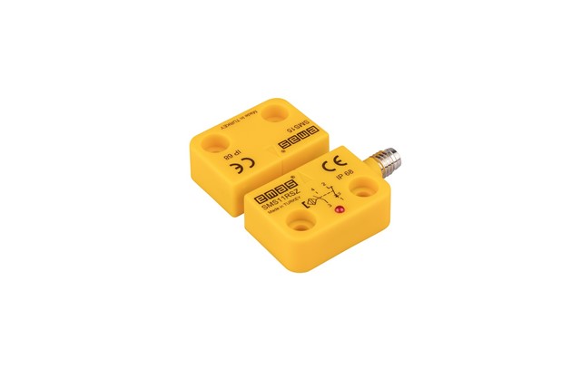 Plastic Right Exit 1NC+1NO 5mm with LED M8*4 Connector 22 mm Magnetic Door Switch