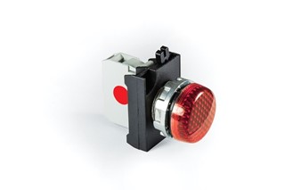 CM Series Metal with LED 12-30V AC/DC Red 22 mm Pilot