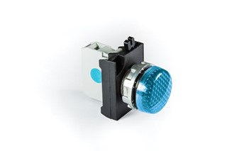 CM Serisi Metal LED'li 100-230V AC Mavi 22 mm Sinyal