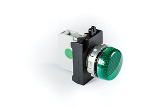 CM Serisi Metal LED'li 100-230V AC Yeşil 22 mm Sinyal