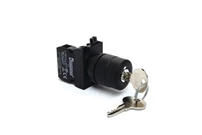 CP Series Plastic 1NO (0-I) 60° Key Operated Stay Put Key Removal at all position 22 mm Control Unit