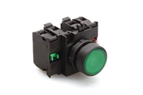 CP Series Plastic 2NO+2NC Spring Flush Green 22 mm Control Unit