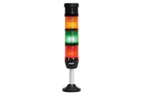 IK Series Four Level 220V AC With Buzzer Flasher 100mm Tube Plastic Base LED Tower 50mm