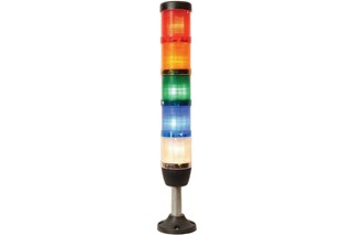IK Series Five Level 24V AC/DC 100mm Tube Plastic Base LED Tower 50mm