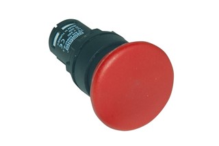 MB Series Plastic 1NC Spring 40 mm Mushroom Red 22 mm Control Unit