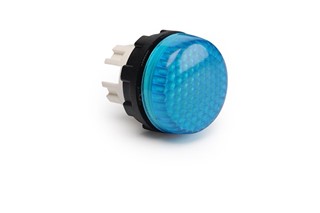 S Serisi Plastik LED'li 230V AC Mavi 22 mm Sinyal