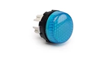 S Serisi Plastik LED'li 230V AC Mavi 22 mm Sinyal