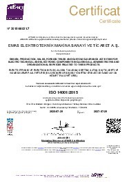 Çevre Yönetim Sistemi ISO 14001-2015